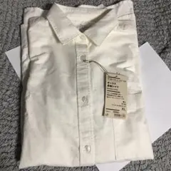 無印良品　オックス 長袖シャツ 婦人XL オフ白 新品未使用