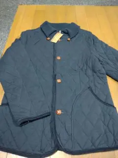 紺色　キルティングジャケット　L