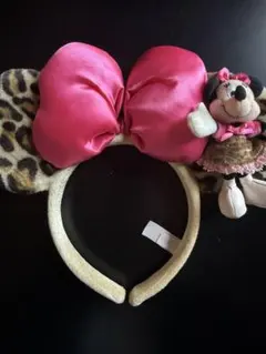 ミニー カチューシャ ヒョウ柄