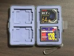 コンパクトフラッシュ 64MB 128MB 2個セット ケース付
