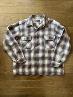 70s Pendleton ペンドルトン ボードシャツ オンブレチェック L
