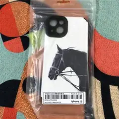 更にsale☆馬柄スマホケース スマートフォンケース iphone13用 グレー