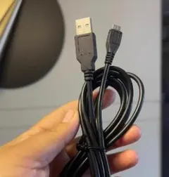 USB-A to Micro USB 充電ケーブル ブラック