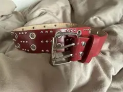 BuffaloBobsラインストーン レザー ベルト スタッズ Y2K - メルカリ