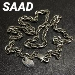 SAAD サード 太角 ステンレス チェーン ロゴプレート 45㎝
