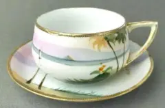 オールドノリタケ　メープル Amazon.co.jp: 明治時代オールドノリタケメープルリーフ金彩