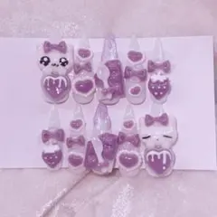 女児 ゴテゴテ 平成 ネイルチップ 地雷 量産 イベント ライブ 推し