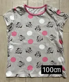 UNIQLO ディズニー　ミニーちゃん半袖Tシャツ　ドット水玉　100㎝のサムネイル