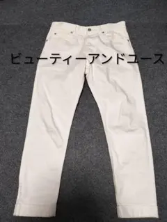 ビューティーアンドユース ホワイト チノパンのサムネイル