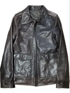 レザージャケット　ブラウン　leather jacket