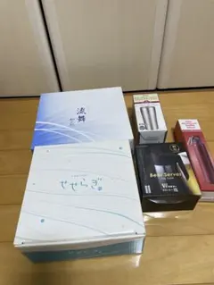 せせらぎ冷麺皿セット&流舞和の彩タンブラー セット&絹泡等　計5点　新品