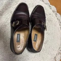 BALLY モンクストラップシューズ ブラウン　8サイズ