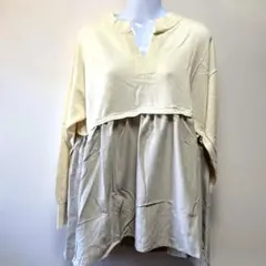 V in長袖 カットソー