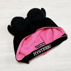 ヒステリックミニ «FREE» デビルキン リボン 帽子 キャップ ピンク 刺繍