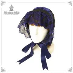 Moi-meme-Moitie♡コフィンレースリボンカチューシャ 黒×青 新品 | Mercari