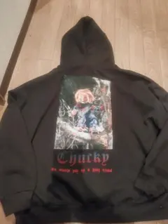 Chucky パーカー ブラックチャイルドプレイ3XL