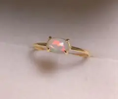 天然石　オパールリング