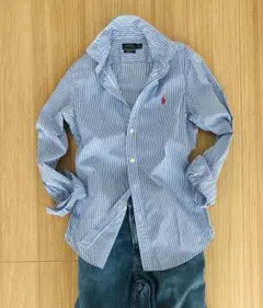 Ralph Lauren 長袖ストライプシャツ