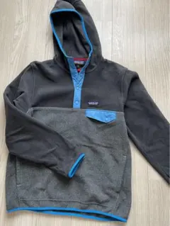Patagonia シンチラスナップtフーディプルオーバー フリース S グレー