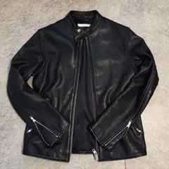 ジャーナルスタンダード　レザージャケット ライダース　ブラック　羊革 メンズM