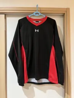 UNDER ARMOUR ブラック/レッド 長袖ジャケット LG