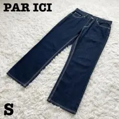 【美品】PAR ICI⭐︎パーリッシィ　デニムスパンツ　白ステッチ　インディゴ　Ｓのサムネイル