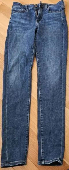 UNIQLOスキニーデニム 26 (66cm) HEATTECH ダークブルー