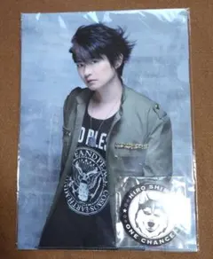 ≪新品未開封・匿名発送≫下野紘 クリアファイル 缶バッチ ONE CHANCE