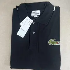 LACOSTE ブラック メンズポロシャツ2024限定品　ラコステ