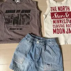 ルルモーメント ジャンクストア トップス＆ショートパンツ 3点セット
