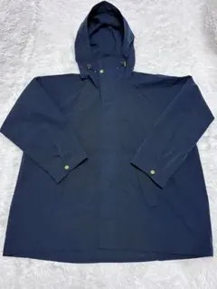 レディースジャンバー冬ネイビーフード付きポッケあり3l