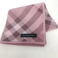 BURBERRY ピンク チェック柄　メンズハンカチのサムネイル