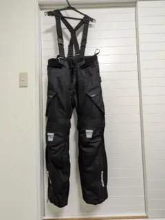 KOMINE バイク用パンツ サスペンダー付き ブラックのサムネイル
