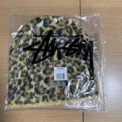 STUSSY SKULLCAP LEOPARD 茶 新品 ビーニー キャップ
