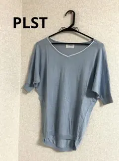 PLST☆Vネックドルマンスリーブニット