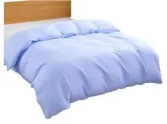 1度使用 掛け布団カバー クイーン 綿100% ブルー 210x210cm