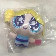 パワーパフガールズ　おめめキラキラぬいぐるみ　バブルス　マスコットキーホルダー
