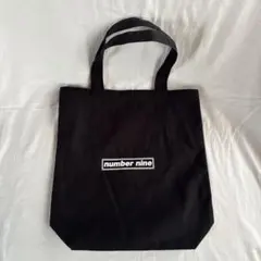 激レア 美品ナンバーナイン トートバック フェンダーロゴデザイン 初期 宮下 黒 激レア 美品ナンバーナイン トートバック フェンダーロゴ