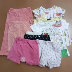 90㎝子供服　夏服 トップス ボトムス まとめ売りのサムネイル