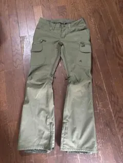 女性用スノーボードパンツ オリーブグリーン