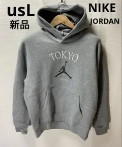 ナイキ ジョーダン　メンズ プルオーバー パーカー　東京 厚手 グレー