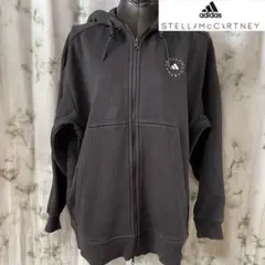 adidas Stella McCartney フードパーカー ブラック