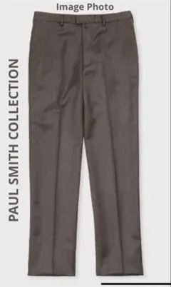 ダークブラウン スラックス バックポケット付き