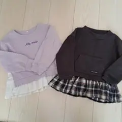 フリル付きトレーナー 2点セット