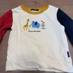 moujonjon 動物刺繍 トレーナー　90cm