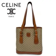 【美品】CELINE レザー トートバッグ マカダム柄 ヴィンテージ イタリア製のサムネイル