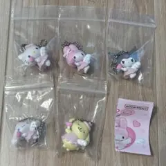 【新品未使用】ガチャガチャ サンリオ　夢みるエンジェルスイング　ピンク　コンプ