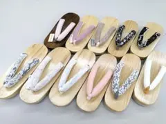 【サンプル品 片方のみ】 下駄 10点まとめ売り ディスプレイ・撮影小物に