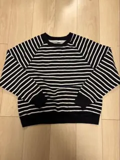 マ*吉様 OLD NAVY ストライプスウェット Mのサムネイル