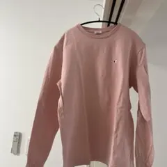 Champion 長袖Tシャツ Mサイズ ピンク